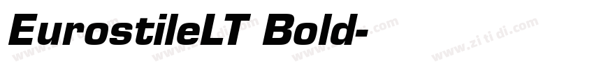 EurostileLT Bold字体转换